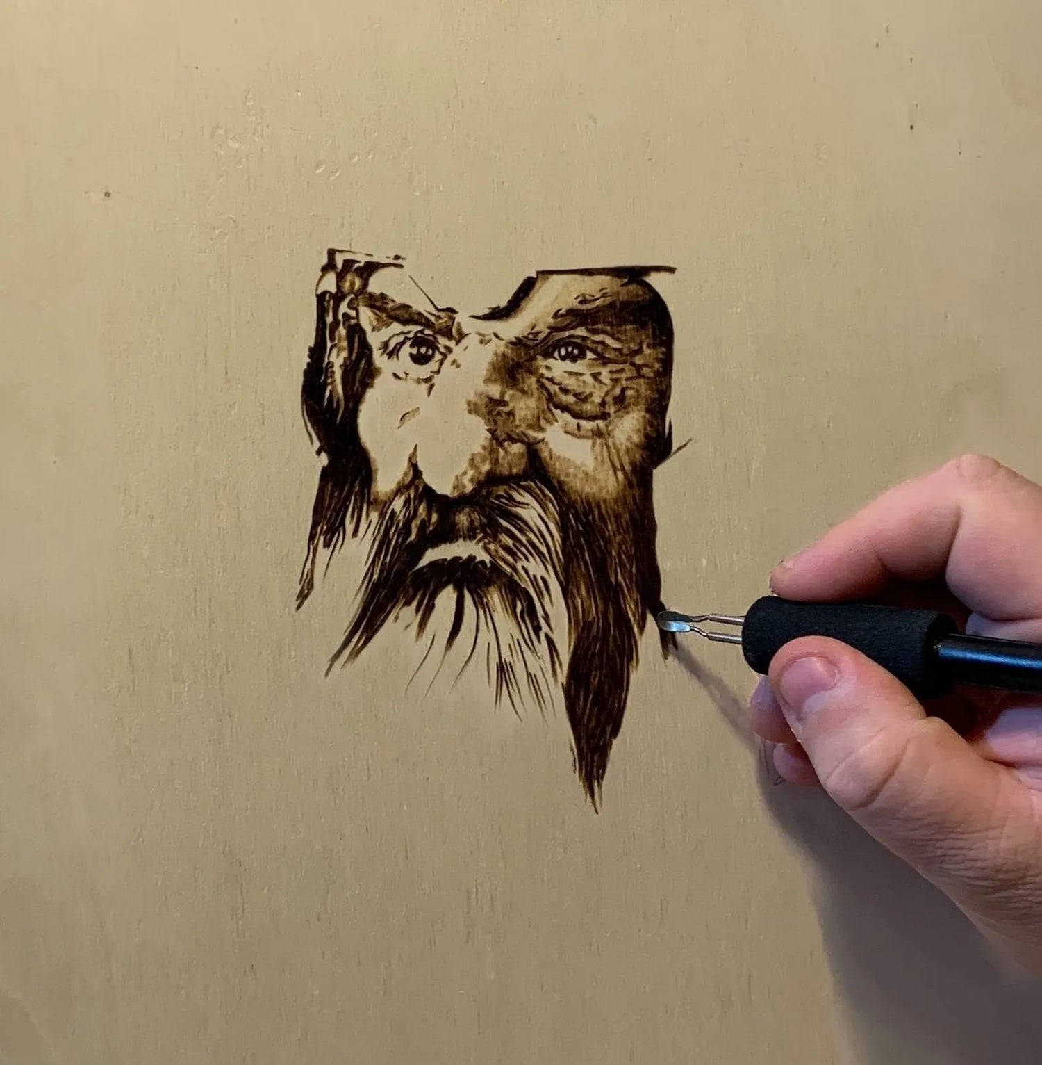 Wood Burning Gimli | Majp Crafts